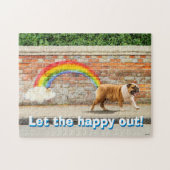 Puzzle Graffiti Chien et Arc-en-ciel (Horizontal)