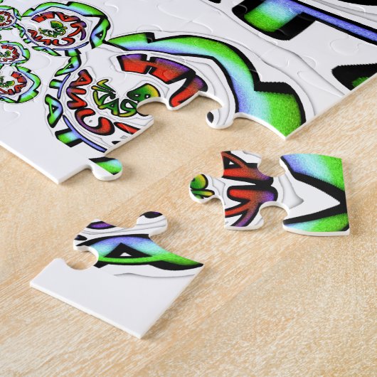 Puzzle Graffiti coloré Hakuna Matata (Côté)