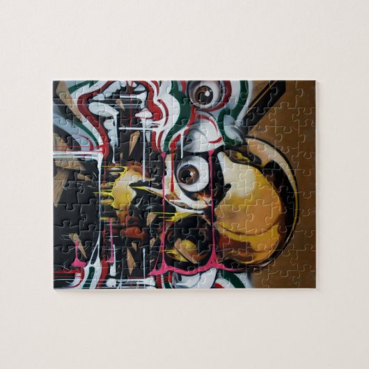 Puzzle Graffiti de crâne de Bangkok (Horizontal)