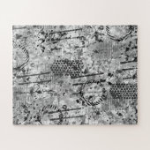 Puzzle Graffiti Etchings (Horizontal)