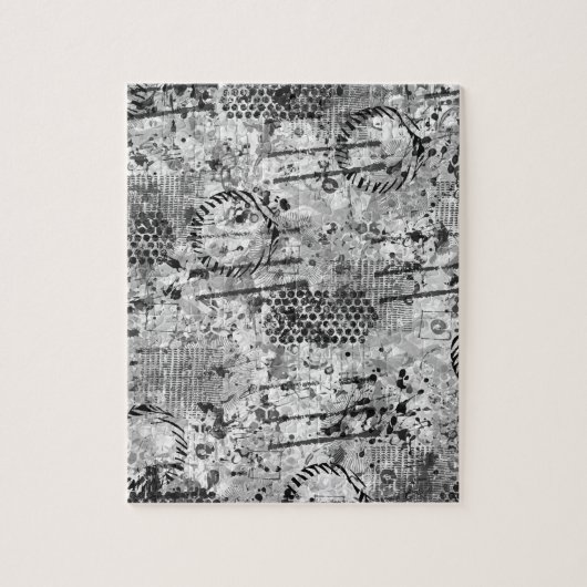 Puzzle Graffiti Etchings (Vertical)