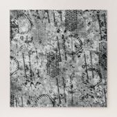 Puzzle Graffiti Etchings (Vertical)