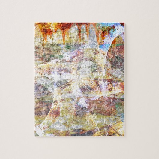 Puzzle Graffiti grunge coloré (Vertical)