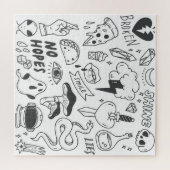 Puzzle Graffiti mignon : Doodle Art Set. (Horizontal)