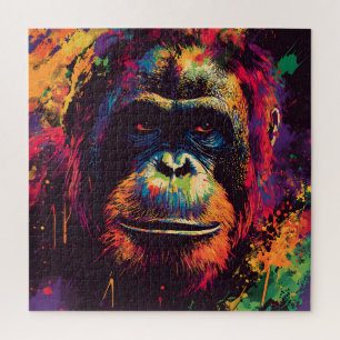 Puzzle Graffiti sauvage Gorille de la jungle urbaine