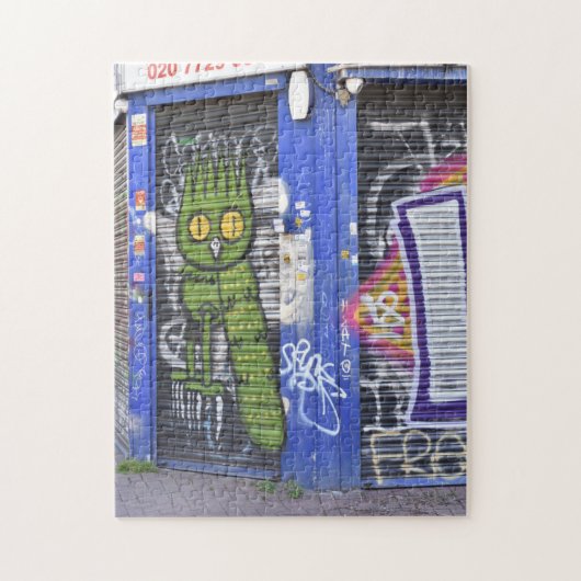 Puzzle Graffiti Street Art Shoreditch Hackney London Roya (Vertical)