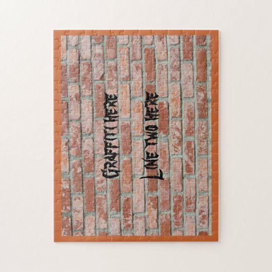 Puzzle - Graffiti sur mur de briques (Vertical)