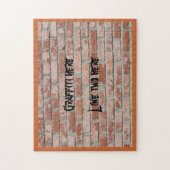 Puzzle - Graffiti sur un mur de briques (Vertical)