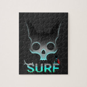 Puzzle Graffiti Surf crâne chat