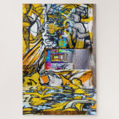 Puzzle graffiti urbain Cool dans un immeuble abandonné, (Vertical)