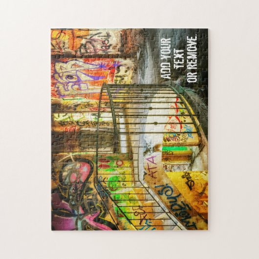 Puzzle Graffiti urbain dans un escalier. (Vertical)
