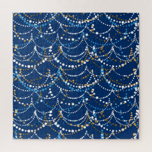 Puzzle Grain de Noël : motif festif sans soudure