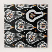 Puzzle Graines Citrouilles stylisées : Conception transpa (Horizontal)