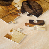 Puzzle Grains de café et notes de musique (Côté)
