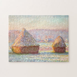 Puzzle Grainstaches Blanc Frost Monet Art