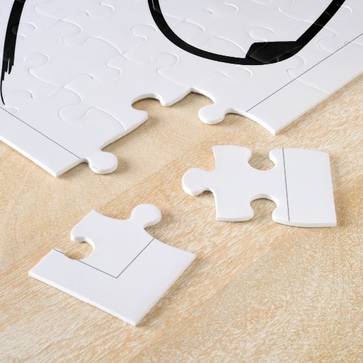 Puzzle Gramophone Bull Terrier Musique Surréaliste (Côté)