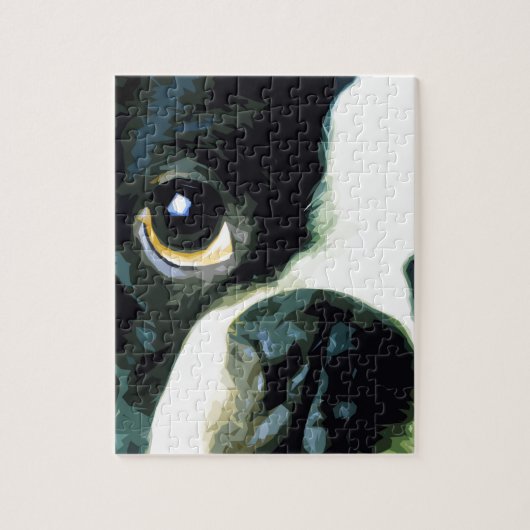 Puzzle grand Boston moderne Terrier (Vertical)