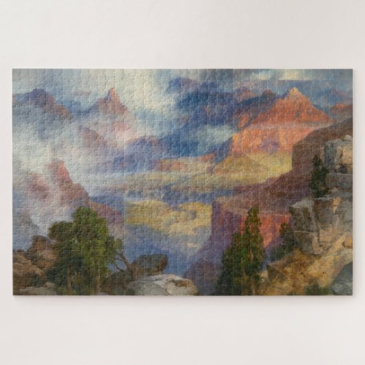 Puzzle Grand Canyon à Mist (par Thomas Moran) (Horizontal)