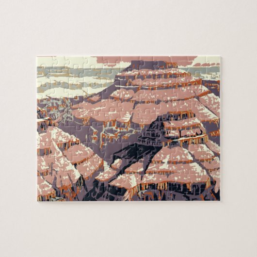 Puzzle Grand Canyon Western Graphic Art American (Horizontal)