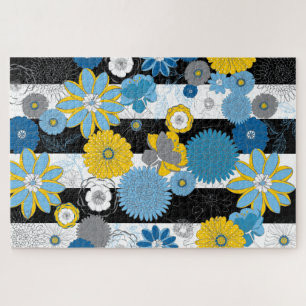 Puzzle Grand casse-tête floral 20x30 pour les aveugles d