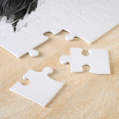 Puzzle Grand chien Danse avec Coeurs Saint-Valentin (Côté)