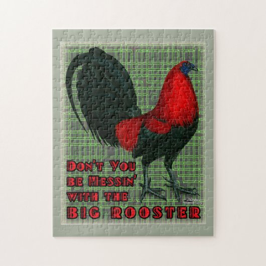 Puzzle Grand Coq Rouge (Vertical)