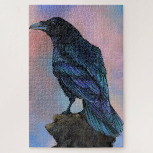 Puzzle Grand Corbeau commun - Peinture Art