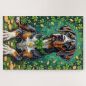Puzzle Grand Danois Chanceux de la Saint-Patrick (Horizontal)