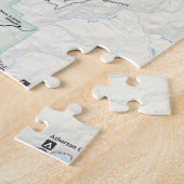 Puzzle grand de carte de Teton (Côté)