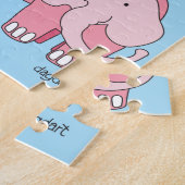 Puzzle Grand Éléphant aux Pieds Mignons (Côté)