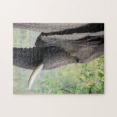 Puzzle Grand éléphant gris africain exotique (Horizontal)