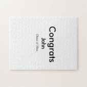 Puzzle grand garçon ajouter nom félicitations date année  (Horizontal)