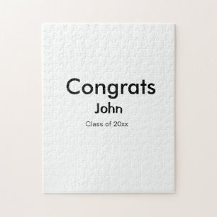 Puzzle grand garçon ajouter nom félicitations date année 