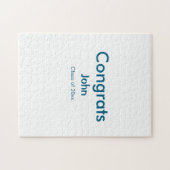 Puzzle grand garçon ajouter nom félicitations date année  (Horizontal)