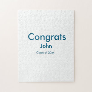 Puzzle grand garçon ajouter nom félicitations date année 