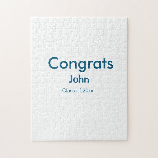 Puzzle grand garçon ajouter nom félicitations date année  (Vertical)