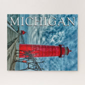 Puzzle Grand Haven Lighthouse | Michigan (Horizontal)