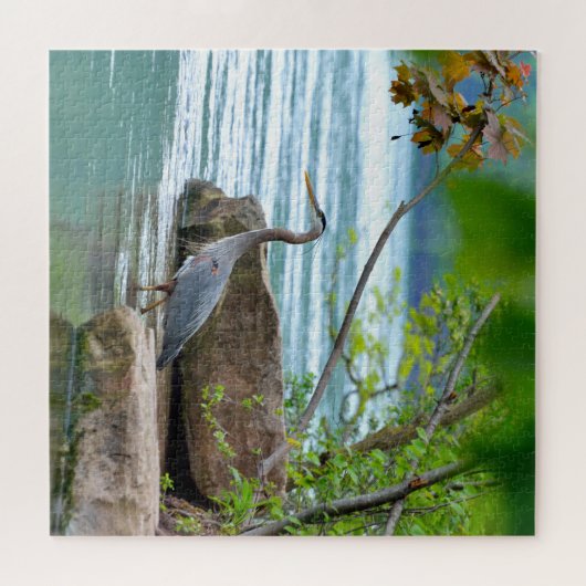 Puzzle Grand héron bleu (Horizontal)