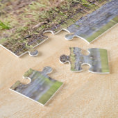 Puzzle Grand Héron bleu debout dans le lac Champlain (Côté)