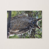 Puzzle Grand hibou à cornes dans l'arbre (Horizontal)