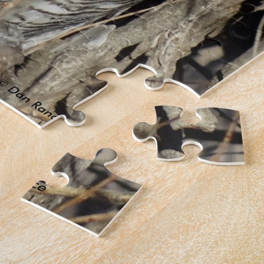 Puzzle Grand hibou B51 à cornes (Côté)