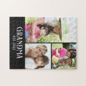 Puzzle Grand-mère a établi le script moderne 3 Photo (Horizontal)