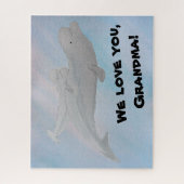 Puzzle Grand-mère grand-père bébé béluga baleine (Vertical)