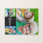 Puzzle Grand-mère Script Black 3 Photo (Horizontal)