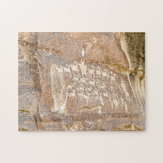 Puzzle Grand panneau de chasse - Rock Art (Horizontal)