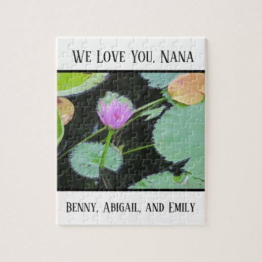 Puzzle Grand Parent Unique Nous Vous Aimons Nana Water Li (Vertical)