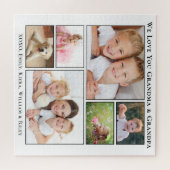 Puzzle Grand-parents Vous aiment Photo personnalisée (Horizontal)