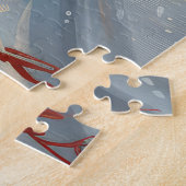 Puzzle Grand Pyrénées Chien équitation Moto Noël (Côté)