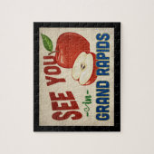 Puzzle Grand Rapids Michigan Apple - Vintage voyage (Vertical)