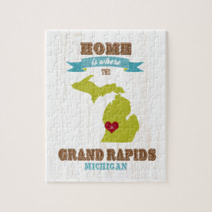 Puzzle grand rapids, michigan Carte - Accueil Où est-ce q